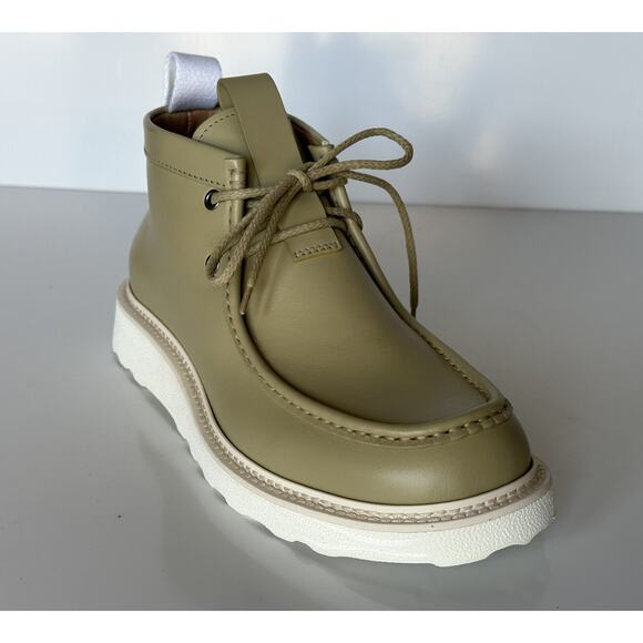 NIB $890 Bottega Veneta Leather Green Lightweight Ankle Boots 9 US 578287 Italy main image 12